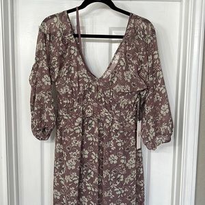 Floral long sleeve dress